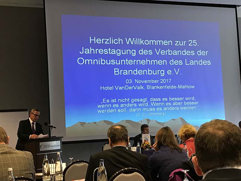 25. Jahrestagung des Verbandes der Omnibusunternehmen des Landes Brandenburg e.V.