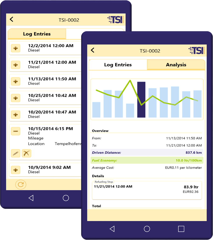 Fuel Log Mobile App